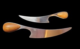 Dansk Torun Hostess &amp; Cheese Knife Set Teak Handle Mid Century Modern MC... - $1,661.57 MXN