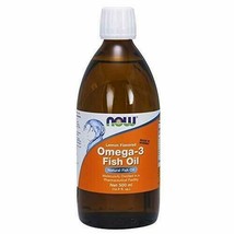 NOW Supplements, Omega-3 Fish Oil Liquid, Molecularly Distilled, Lemon Flavor... - £29.45 GBP