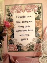 Friends are like Antiques Special Counted Cross Stitch Kit 11&quot;x14&quot;  #506... - £10.21 GBP