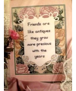 Friends are like Antiques Special Counted Cross Stitch Kit 11&quot;x14&quot;  #506... - £10.38 GBP