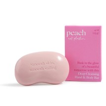 Peach not Plastic Bar Soap | Exfoliating Hand &amp; Body Soap | Pink Himalayan Sea  - £9.54 GBP