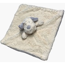 K Luxe Kelly Toy Lovey Puppy Dog Rattle Security Blanket Tan Gray 14.5&quot; x 14.5&quot; - £15.80 GBP