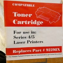 Black Toner Cartridge for HP Series 4 / 5 Replaces #92298X Damaged Box ZXJB# - $3.98