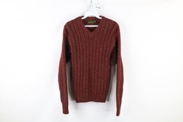 Vintage 90s Timberland Womens XS Wool Blend Chunky Ribbed Knit V-Neck Sweater - £35.57 GBP