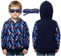 Marvel Captain America Hoodie Sweatshirt(4) + 1 Pair Avengers Sunglasses... - $24.74