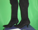 Stuart Weitzman Tiemodel Black Suede High Heel Boots G232996 Women&#39;s 6.5M - £372.13 GBP