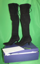 Stuart Weitzman Tiemodel Black Suede High Heel Boots G232996 Women&#39;s 6.5M - £379.77 GBP