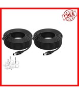 2-Pack 33FT DC Extension Cable 20AWG - Perfect for Security Cameras &amp; LE... - $568.83 MXN