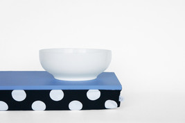 Minimalistic polka dot bed tray with pillow, laptop stand- light slate b... - £38.45 GBP