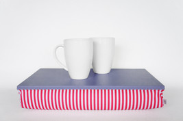Pillow Serving tray, Stable table, laptop stand - light slate blue tray ... - £38.54 GBP