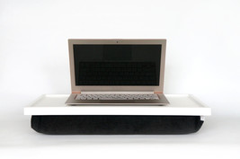 Stable table, iPad stand or Breakfast serving Tray - Off white with blac... - $54.00
