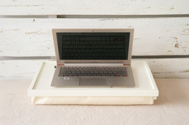 Breakfast serving Tray or Laptop Lap Desk- Off white with ivory Linen fa... - $54.00