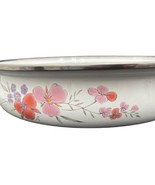 Galleria Collection Flowers Enamel Cookware 10&quot; Skillet 1985 JMP Marketing - £15.56 GBP