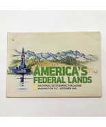 Vintage America’s Federal Lands Map National Geographic September 1982 2... - $7.91