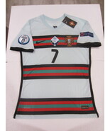 Cristiano Ronaldo Portugal 20/21 Euro Match Slim Away Soccer Jersey 2020... - $90.00