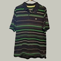 Ecko Mens Polo Shirt Medium Unltd Mens Blue and Green Short Sleeve - $14.00