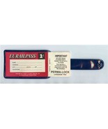 First Class Eurailpass Luggage Tag in Plastic Holder 20th Anniversary 19... - £13.93 GBP