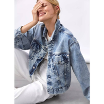 New Anthropologie AG The Mirah Denim Jacket $245 SMALL  - $2,055.94 MXN