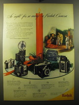 1950 Kodak Cameras Ad - Pony 828, Brownie Flash Six-20, Brownie Hawkeye - £14.60 GBP