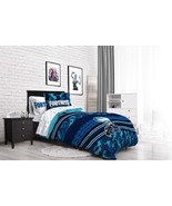 7 PC Fortnite Battle Bus Blue Full Queen Size Bed Bedding Set Comforter ... - £78.35 GBP