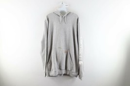 Vintage Carhartt Mens Large Tall Distressed Spell Out Heavyweight Hoodie Gray - £46.35 GBP