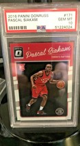 2016 Panini Donruss OPTIC  #171 Pascal Siakam  Rookie PSA 10 GEM MINT Raptors - £98.32 GBP