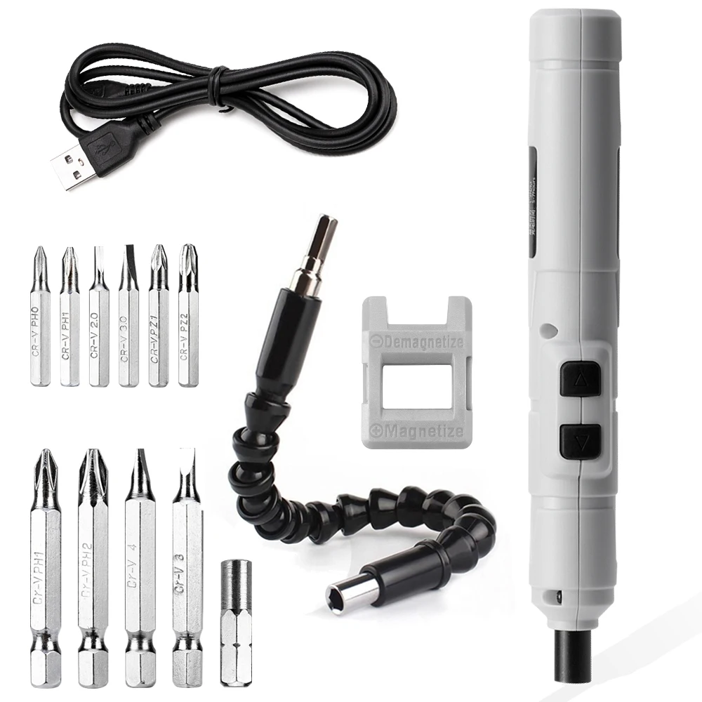 DC Mini Electric Screwdriver Small Cordless Power Screwdrivers Set with ... - $6,938.91 MXN