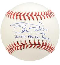 Shane Bieber Signed Autographed &quot;Cy Young&quot; Major League (OML) Baseball -... - £95.69 GBP