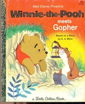Winnie The Pooh Meets Gopher (1982) Little Golden Book - £7.90 GBP