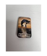 Free Willy Pin Back Movie Promotional Button 1993 Video Store Promo Whale - $8.47