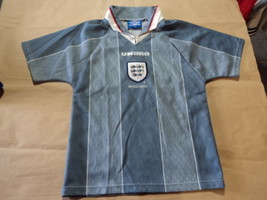 old soccer Gray Jersey England . size lady o boy - £21.36 GBP