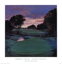 Robert Schaar Sunset Golfing, 1992 - £46.70 GBP