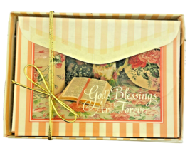 Warner Press Christian  Blank Notecards Psalm 129:8 Floral Bible Gods Blessings - $12.55