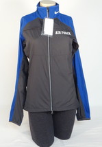 Nike Air Force Falcons Gray &amp; Blue Zip Front Wind Jacket Women&#39;s NWT - £56.08 GBP