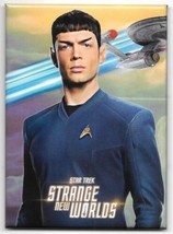 Star Trek Strange New Worlds TV Series Mr. Spock with Communicator Magnet NEW - £3.98 GBP