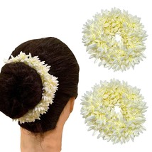 Hair Gajra Veni Flower Hair Accessory Bun Hair Styling Gajara For Women PACKOF16 - £79.61 GBP