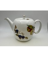 Royal Worcester EVESHAM GOLD Teapot with Leaf on Lid - $99.99