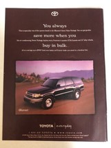 1998 Toyota 4 Runner Truck Vintage Print Ad pa7 - £6.48 GBP