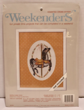 Weekenders Counted Cross Stitch Kit Dapple Gray Pony Mat Included NEW - $8.87