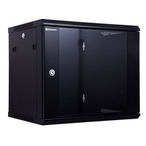 9U Performance Wall Mount Server Cabinet Network Rack Enclosure, Quiet Cooling F - £189.66 GBP
