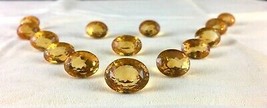 Yellow Natural Citrine Oval Cut 14 Pcs 171.50 Carats Gemstone For Set Designing - £888.97 GBP