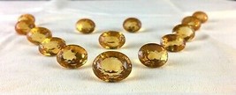 Yellow Natural Citrine Oval Cut 14 Pcs 171.50 Carats Gemstone For Set Designing - £881.49 GBP