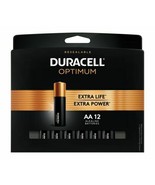 Duracell Optimum Alkaline Batteries 1.5V AA 12/Pack extra life extra power NEW - $9.90