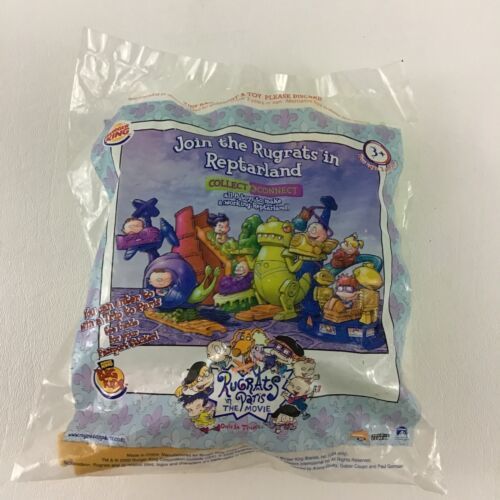 Rugrats In Reptarland Burger King Toy Tommy's Reptar Ride Vintage 90s New Sealed - $16.78