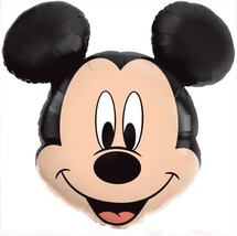 Disney MICKEY Mousehead 35&quot; Foil Balloon Fill with Air or Helium Invite ... - £3.93 GBP