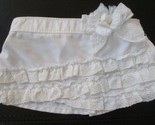 Build A Bear Workshop White Ruffle Eyelet Skirt With Bow - £11.66 GBP