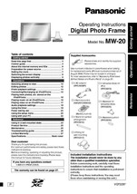 Panasonic MW-20 Audio System Owners Instruction Manual - $22.24