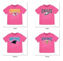 NFL Girls Pink 2018 Short Sleeve Team Logo T-Shirt Gerber -Select- Size ... - $14.95