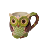 Owl Mug Pier 1 Imports Olli The Owl Large 3D Hand-Painted Mug  16 oz Cof... - $188.30 MXN