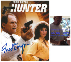 Fred Dryer Hunter signed Sgt Rick Hunter 8x10 photo exact Proof COA,autographed - £58.37 GBP